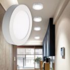 18W kerek, külső szerelésű LED panel, meleg fehér