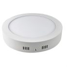 18W kerek, külső szerelésű LED panel, meleg fehér