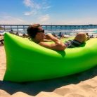 Lazy Bag levegővel tölthető matrac és kanapé, zöld
