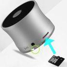 Mini Bluetooth hangszóró és mp3 lejátszó / vezeték nélküli kihangosító - bronz