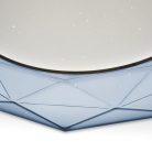 Mennyezeti LED lámpa, 39 cm, gyémánt, XDD-41-400, kék