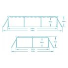 Bestway Steel Pro medence acélvázzal - 300x201x66 cm