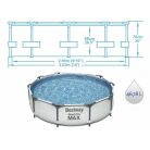 Bestway fémvázas családi medence / 305x76 cm, 4678 liter
