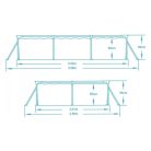 Bestway Steel Pro medence vízforgatóval - 300x201x66 cm