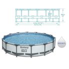 Bestway Copacabana Superior kerek medence vízforgatóval / 427x84, 10220 liter