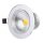 7W mini spot lámpa extra erős COB leddel / fehér keretes, billenthető
