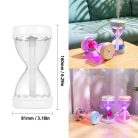Homokóra formájú párásító LED fényekkel / diffúzor / 280 ml / fehér