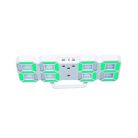 Digitális LED óra hőmérővel / asztali és fali óra - zöld
