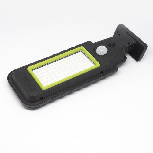 Napelemes, mozgásérzékelős utcai, udvari lámpa / 72 SMD LED