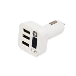   Szivargyújtós autóstöltő / 3 USB bemenettel, feszültségjelzővel