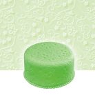 Nagyméretű szilikon fondant mintázó – virágmintás nyújtólap / zöld