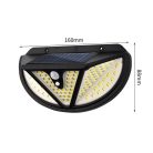 NF-118 Napelemes kültéri fali lámpa – mozgásérzékelővel /118 SMD LED