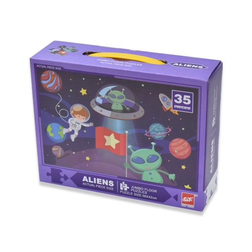 Puzzle gyerekeknek – Vár az űr és Alien / 35 db-os
