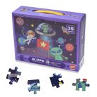 Puzzle gyerekeknek – Vár az űr és Alien / 35 db-os