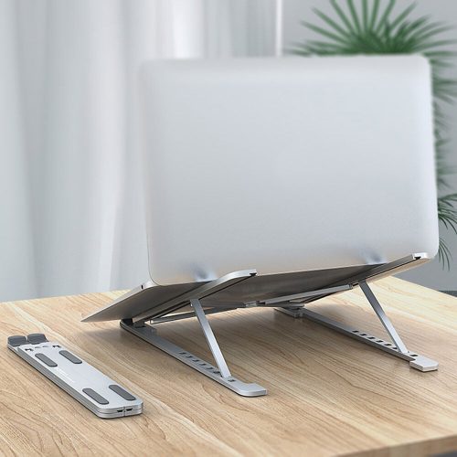 Univerzális laptoptartó állvány - állítható dőlésszöggel / szürke