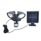 LED Motion Sensor - Mozgásérzékelős biztonsági kültéri napelemes lámpa / 11+11 LED, 10W