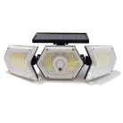 Napelemes indukciós kültéri lámpa - COB LED / 200 Lumen, állítható LED panelekkel