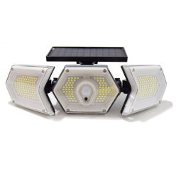   Napelemes indukciós kültéri lámpa - COB LED / 200 Lumen, állítható LED panelekkel