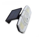 Napelemes indukciós kültéri lámpa - COB LED / 200 Lumen, állítható LED panelekkel