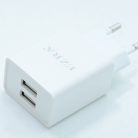 Ezra dupla USB hálózati adapter - DC 2.4A töltőfej (HC13)