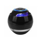 Gömb formájú Bluetooth hangszóró - színváltós LED fénnyel / DC5V, MIC, TF, AUX bemenetek