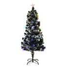 Műfenyő LED fényekkel, műhóval - 180 cm