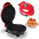 Mini gofrisütő, 350W, jelzőfény, tapadásmentes bevonat