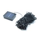 Napelemes karácsonyi égősor kültérre, 200 led - hideg fehér / 20 méter (970)