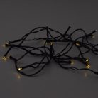 Ünnepi égősor zöld vezetékkel, elemes, 20 LED – meleg fehér / 2,8 méter (927)