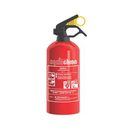 1 kg-os tűzoltó készülék autóba / porral oltó