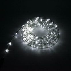   Dekorációs LED fényfüzér vízálló borítással - 8 világítási mód, hideg fehér / 200 LED, 10 méteres fénykábel