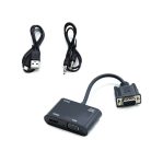 VGA - HDMI+VGA átalakító audio kimenettel