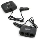 120W InCar autós szivargyújtó elosztó / 3 db szivargyújtó + 2 db USB csatlakozóval