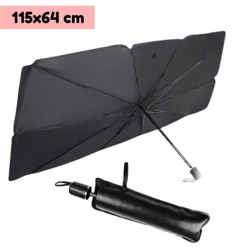 Autós árnyékoló esernyő / összecsukható napvédő szélvédő takaró - 115x64 cm
