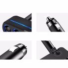 Autós szivargyújtó elosztó, 2 USB bemenettel, 120W