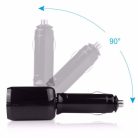 Autós szivargyújtó elosztó, 2 USB bemenettel, 120W