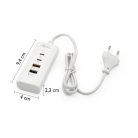 USB Type-C elosztó / 2xUSB, 2xType-C bemenettel