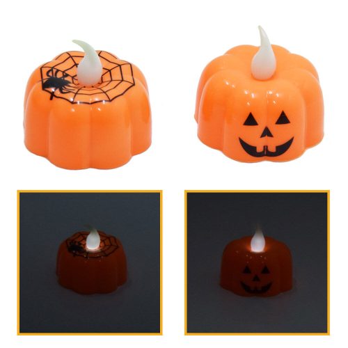 Halloween tök, kicsi ledes teamécses