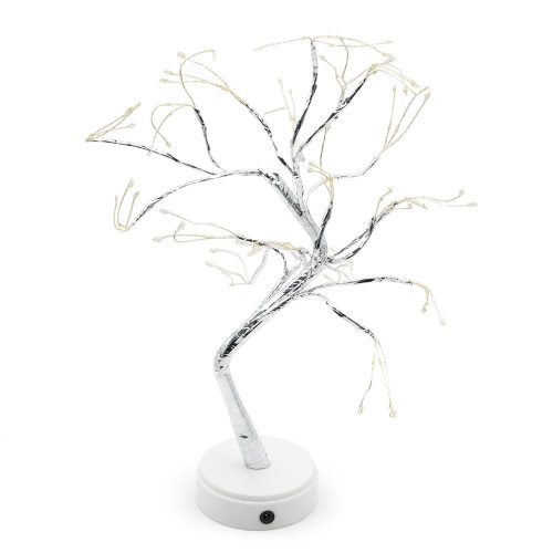 Dekorációs világító fa, 108 LED, meleg fehér - 45 cm