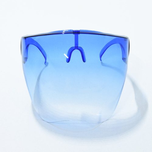 Lekerekített arcvédő szemüveg / átlátszó pajzs, színezett