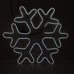 Nagy karácsonyi LED hópehely ablakdísz / 51 cm