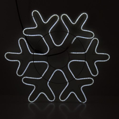 Nagy karácsonyi LED hópehely ablakdísz / 51 cm