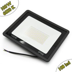   100W energiatakarékos kültéri LED reflektor, 108 LED, IP66 védelem