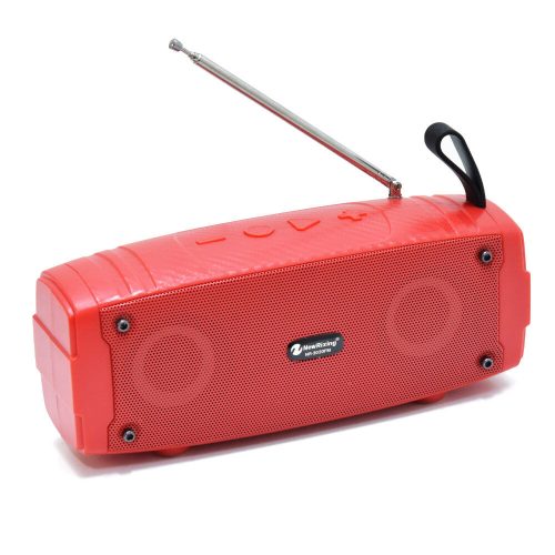 Bluetooth kihangosító, zenelejátszó és rádió, piros