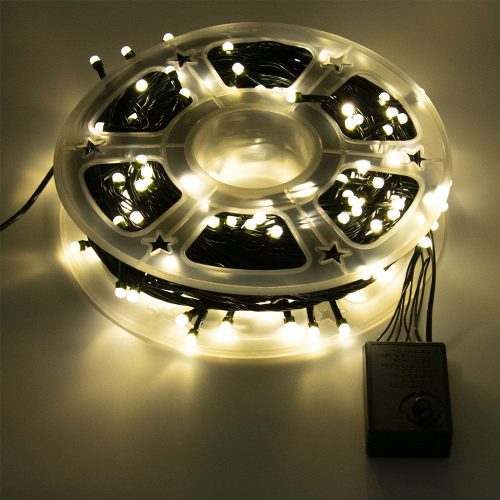 250 LED-es kültéri karácsonyi izzósor – meleg fehér / 50 méter