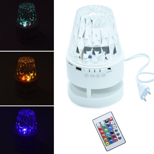 LED asztali lámpa gyémánt fénnyel és Bluetooth zenelejátszó