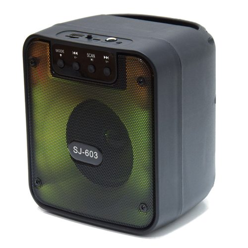 Vezeték nélküli hordozható Bluetooth hangszóró, LED fényekkel (SJ-603)