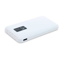   4 az 1-ben PowerBank - USB, Micro USB, Type-C, Lightning kábelekkel / fehér
