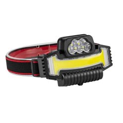 5LED+COB LED fejlámpa, 5 világítási móddal