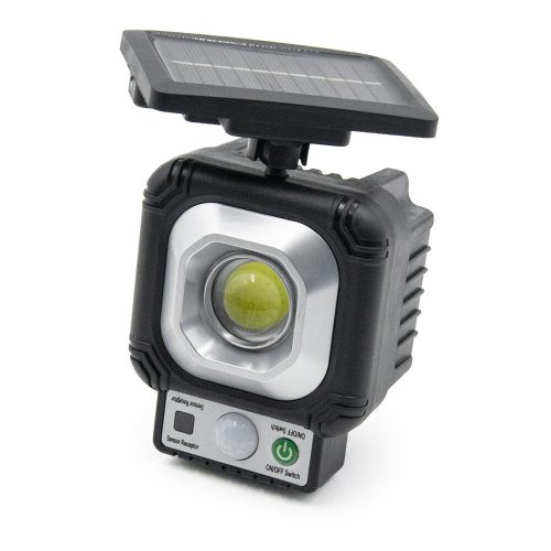 Kültéri COB LED napelemes fali lámpa, mozgásérzékelővel (JX-966A)